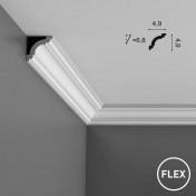 Гибкий карниз из полиуретана CX124F