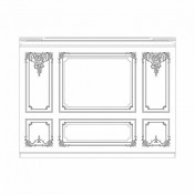 Готовый комплект - стена RoDecor 77103RC