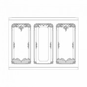 Готовый комплект - стена RoDecor 77203RC