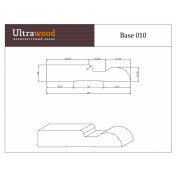 Плинтус Ultrawood BASE010-244, элегантное дополнение интерьера