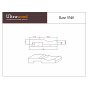 Плинтус Ultrawood BASE5340-244, элегантное дополнение интерьера