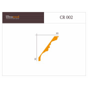 Карниз Ultrawood CR002-244: изысканный декор для интерьера