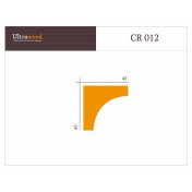 Элегантный карниз Ultrawood CR012-220 из лепнины ЛДФ