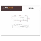 Наличник Ultrawood N8160-244, изысканный элемент интерьера