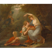 Панно Affresco, коллекция Фрески и фотообои, артикул Angelica Kauffmann Rinaldo and Armida