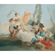 Панно Affresco, коллекция Фрески и фотообои, артикул Giovanni Battista Tiepolo Rinaldo Enchanted by Armida