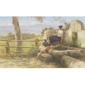 Панно Affresco, коллекция Фрески и фотообои, артикул Henryk Siemiradzki Przy fontannie