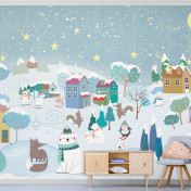 Панно Affresco, коллекция Сказки Affresco, артикул ZK608-COL1: премиальные дизайнерские обои для стильного интерьера