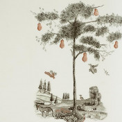 Английские обои Andrew Martin, коллекция The Kit Kemp, артикул Pear Tree/Graphite