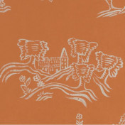 Английские обои Andrew Martin, коллекция The Kit Kemp, артикул Wychwood/Melon Orange