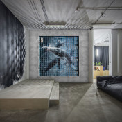 Российские обои Factura, коллекция Collection 2021, артикул BLUE WHALE/1: премиальные дизайнерские обои для стильного интерьера