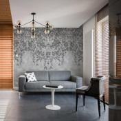 Российские обои Factura, коллекция Collection 2021, артикул CONCRETE LEAF/8: премиальные дизайнерские обои для стильного интерьера