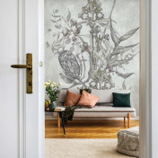 Российские обои Factura, коллекция Collection 2021, артикул ORTO BOTANICO/4: премиальные дизайнерские обои для стильного интерьера