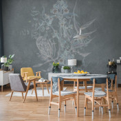 Российские обои Factura, коллекция Collection 2021, артикул ORTO BOTANICO/5: премиальные дизайнерские обои для стильного интерьера