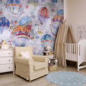 Российские обои Factura, коллекция Kids, артикул BALLOONS/1: премиальные дизайнерские обои для стильного интерьера