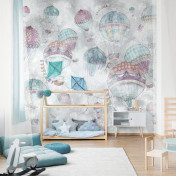 Российские обои Factura, коллекция Kids, артикул BALLOONS/3: премиальные дизайнерские обои для стильного интерьера