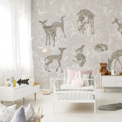 Российские обои Factura, коллекция Kids, артикул BAMBI/1: премиальные дизайнерские обои для стильного интерьера