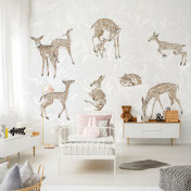 Российские обои Factura, коллекция Kids, артикул BAMBI/3: премиальные дизайнерские обои для стильного интерьера