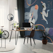 Российские обои Factura, коллекция Kids, артикул COSMICO/4: премиальные дизайнерские обои для стильного интерьера