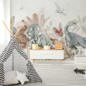 Российские обои Factura, коллекция Kids, артикул DINOPARK/3: премиальные дизайнерские обои для стильного интерьера