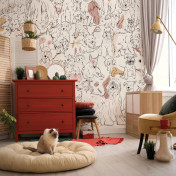 Российские обои Factura, коллекция Kids, артикул DOGGYLAND/4: премиальные дизайнерские обои для стильного интерьера