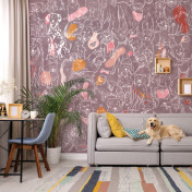 Российские обои Factura, коллекция Kids, артикул DOGGYLAND/7: премиальные дизайнерские обои для стильного интерьера