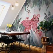 Российские обои Factura, коллекция Kids, артикул FLAMINGO/1: премиальные дизайнерские обои для стильного интерьера