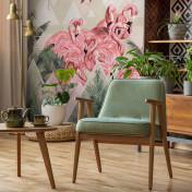 Российские обои Factura, коллекция Kids, артикул FLAMINGO/3: премиальные дизайнерские обои для стильного интерьера