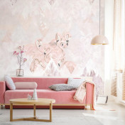 Российские обои Factura, коллекция Kids, артикул FLAMINGO/9: премиальные дизайнерские обои для стильного интерьера