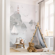 Российские обои Factura, коллекция Kids, артикул LIGHTHOUSE/4: премиальные дизайнерские обои для стильного интерьера