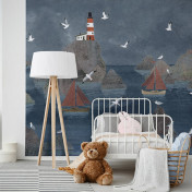 Российские обои Factura, коллекция Kids, артикул LIGHTHOUSE/6: премиальные дизайнерские обои для стильного интерьера