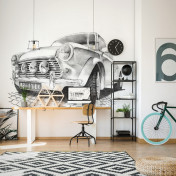 Российские обои Factura, коллекция Kids, артикул MINI COOPER/1: премиальные дизайнерские обои для стильного интерьера