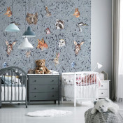 Российские обои Factura, коллекция Kids, артикул SECRET FOREST/3: премиальные дизайнерские обои для стильного интерьера
