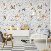 Российские обои Factura, коллекция Kids, артикул SECRET FOREST/8: премиальные дизайнерские обои для стильного интерьера