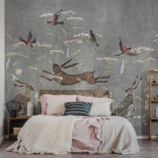 Российские обои Factura, коллекция Kids, артикул WONDERLAND/4: премиальные дизайнерские обои для стильного интерьера