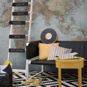 Российские обои Factura, коллекция Kids, артикул WORLD MAP/1: премиальные дизайнерские обои для стильного интерьера