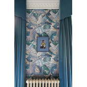 Панно House Of Hackney, коллекция London 1, артикул Acanthus/Aegean Blue/Off White