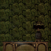 Панно House Of Hackney, коллекция London 2, артикул Palmeral/Midnight/Green