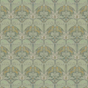 Изысканное панно Iksel в коллекции Repeat Design Wallpapers с артикулом Nasrid Lions RW916/cr60/Sage