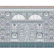 Панно Iksel, коллекция Scenic & Architectural Wallpapers, артикул Amber Blue