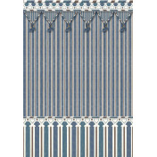 Панно Iksel, коллекция Scenic & Architectural Wallpapers, артикул Kubilai's Tent Blue