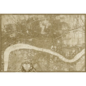 Панно Iksel, коллекция Scenic & Architectural Wallpapers, артикул Map Of London