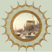 Панно Iksel, коллекция Scenic & Architectural Wallpapers, артикул Neo-Classical ROUND MED03