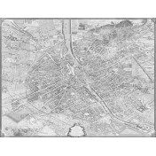 Панно Iksel, коллекция Scenic & Architectural Wallpapers, артикул Plan Of Paris