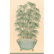 Панно Iksel, коллекция Scenic & Architectural Wallpapers, артикул Trees In Celadon Pots PT08
