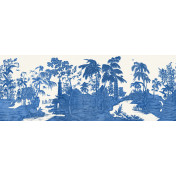 Английские обои Iksel, коллекция Standart Collection, артикул Exotic Chinoiserie Blue&White
