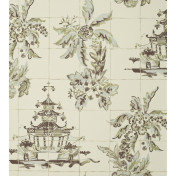 Тайские обои Jim Thompson, коллекция Pagoda and Palms, артикул WR1002/02 (N9021002/002)