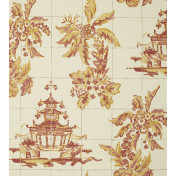 Тайские обои Jim Thompson, коллекция Pagoda and Palms, артикул WR1002/03 (N9021002/003)