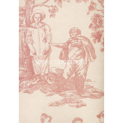 Английские обои Lewis & Wood, коллекция Book II - Damasks & Toiles, артикул LW0923/Vauxhall Gardens Mallow Pink