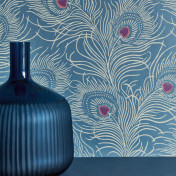 Английские обои Little Greene, коллекция London Wallpapers V, артикул 0256CTBLUEP